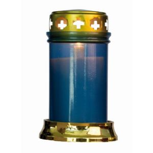 Spares blue church candles